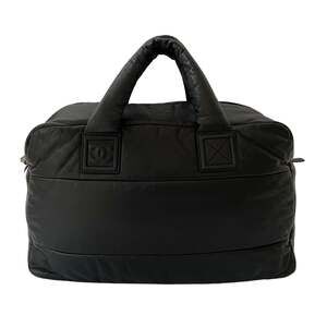 CHANEL Black Lambskin Leather Tote Bag